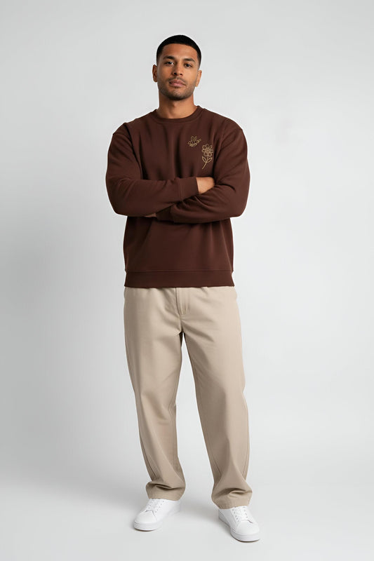 Honey Drift cocoa brown sweatshirt