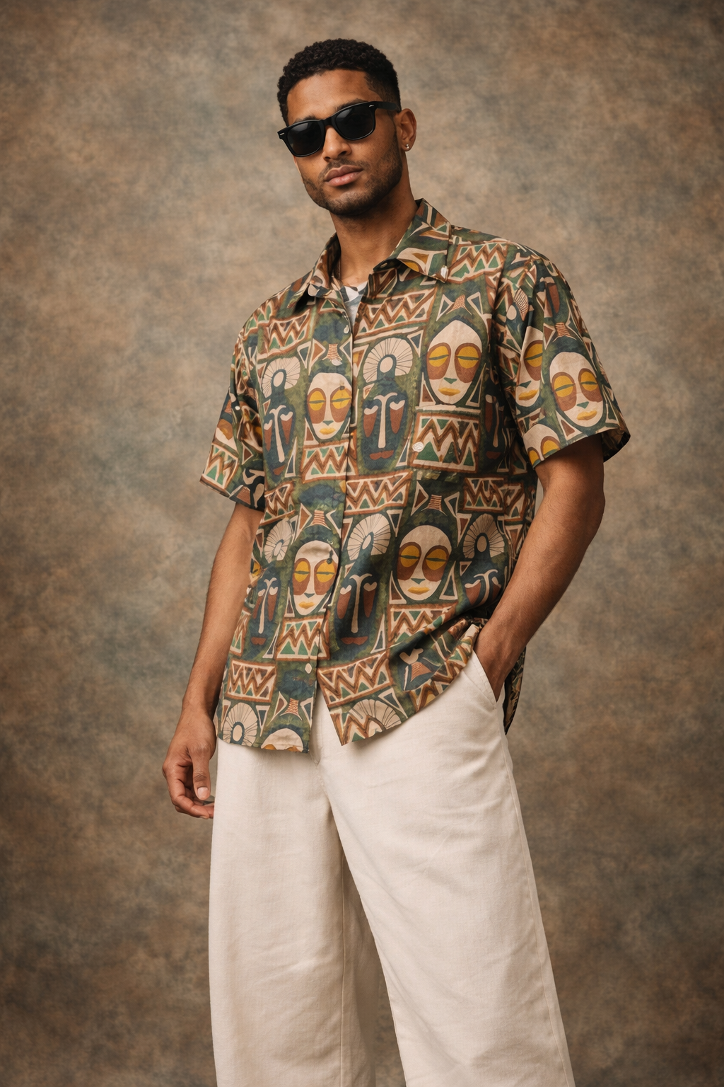 Ethnic Abstract Tribal Shirt