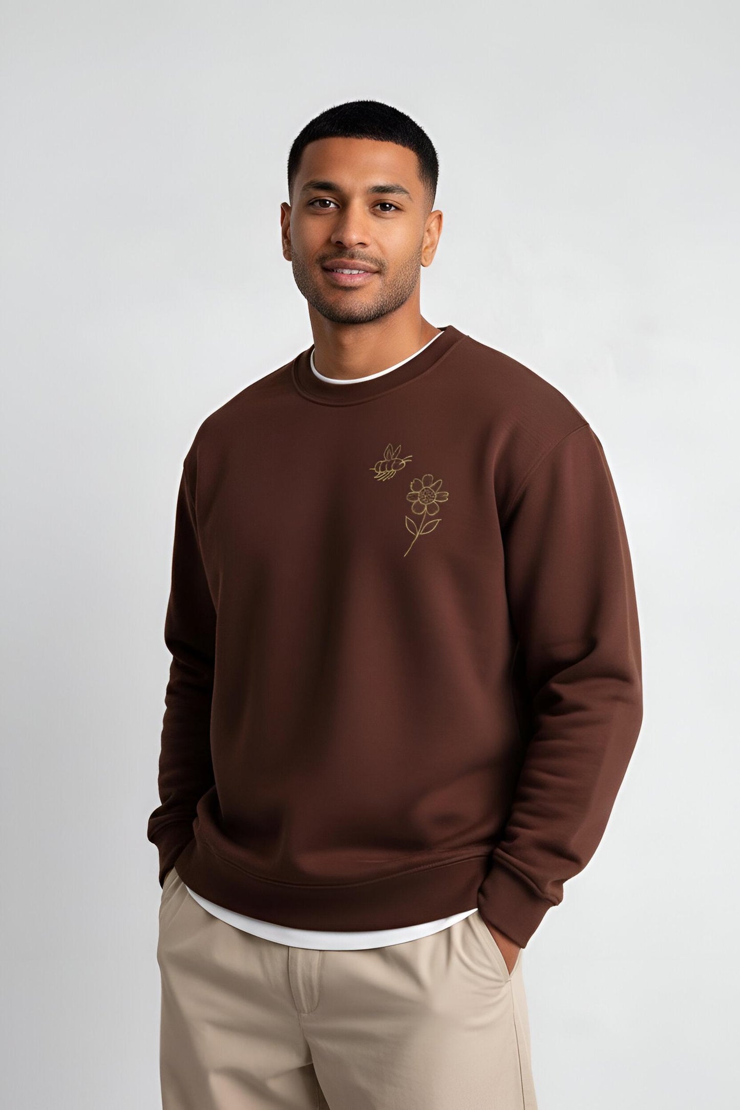 Honey Drift cocoa brown sweatshirt