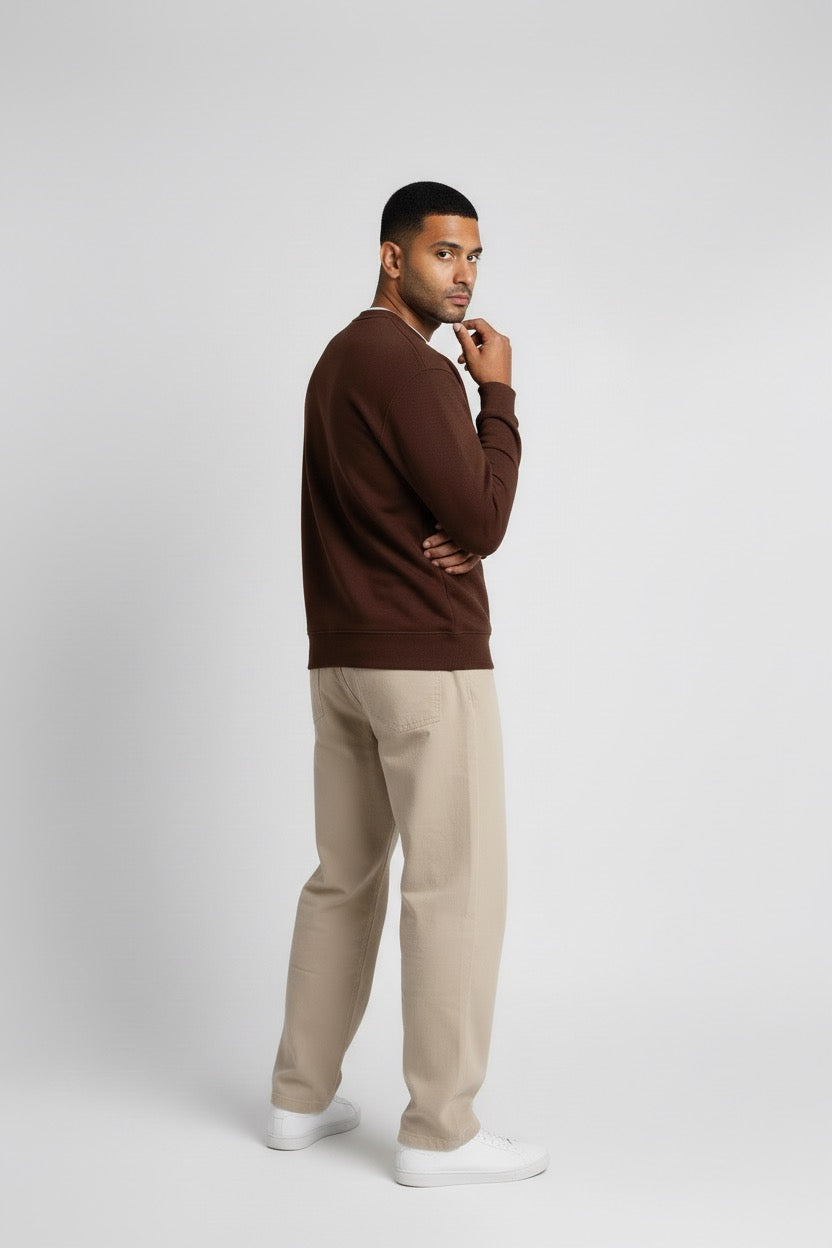 Honey Drift cocoa brown sweatshirt