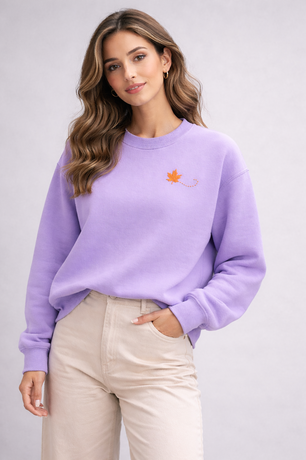 Petal Trace levender sweatshirt