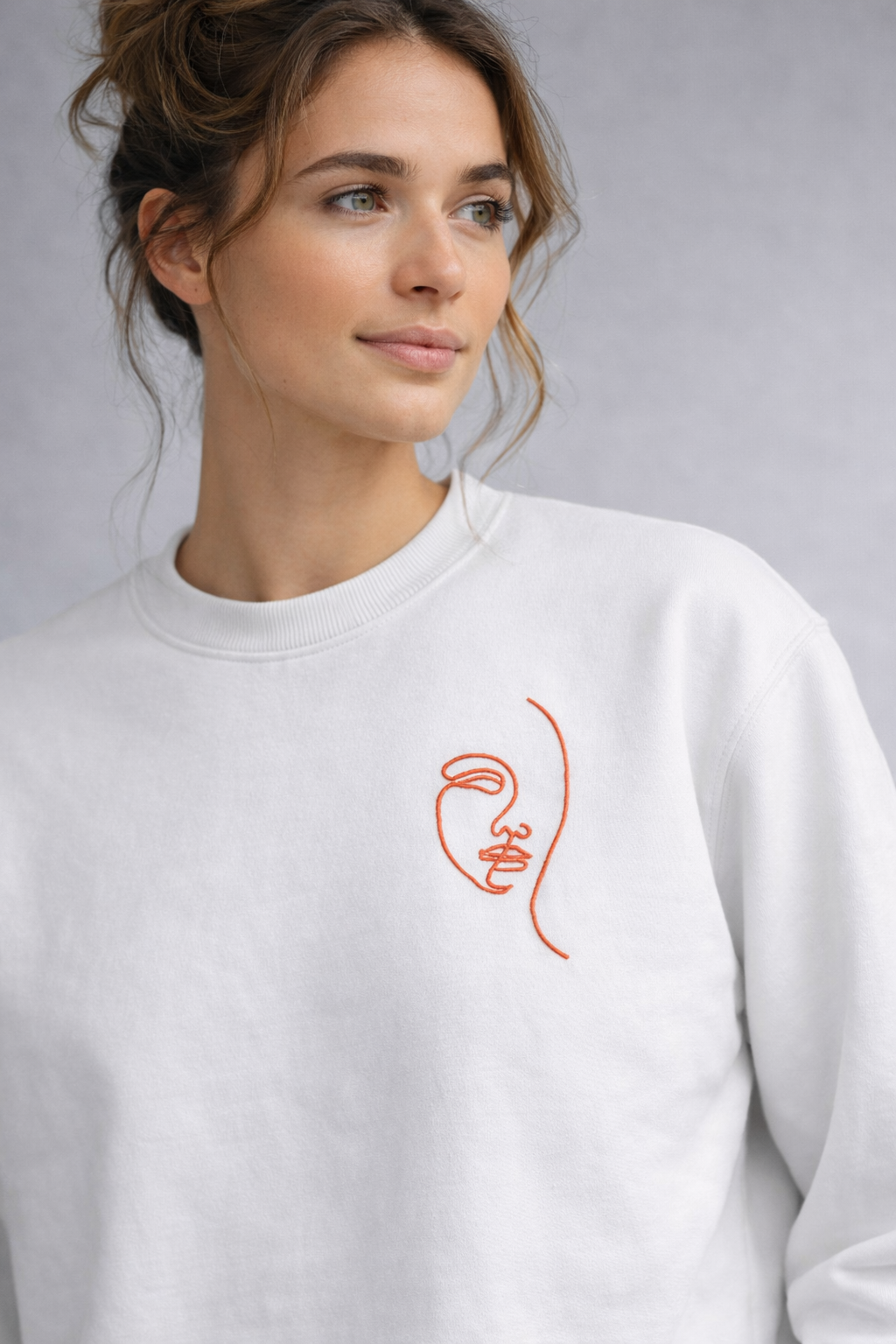 Silent Muse || feminine face line art