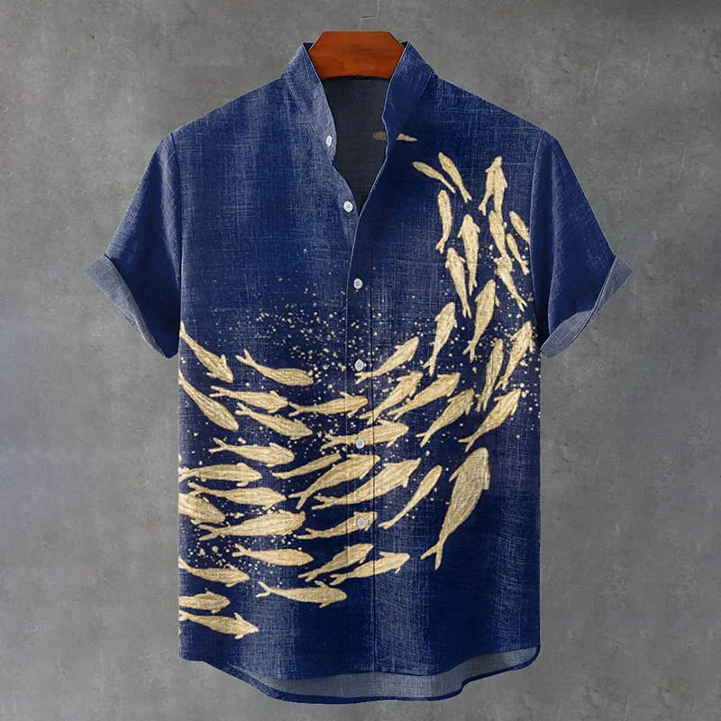 Aqua Motion Print Shirt