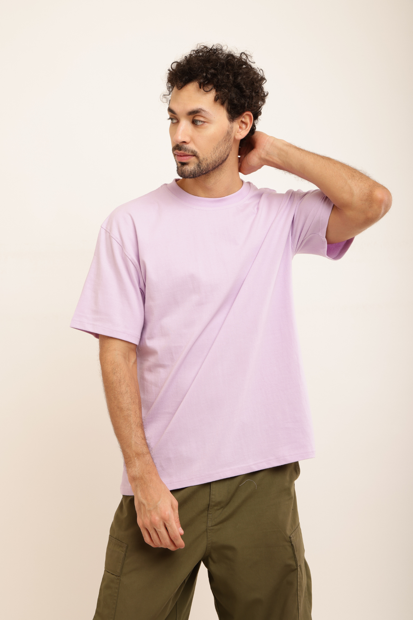 PLAIN LAVENDER OVERSIZED TEE