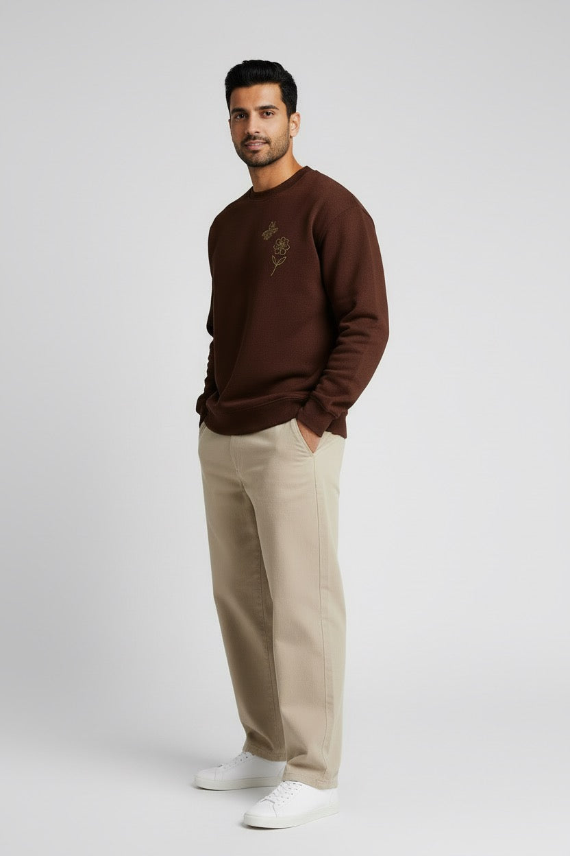 Honey Drift cocoa brown sweatshirt
