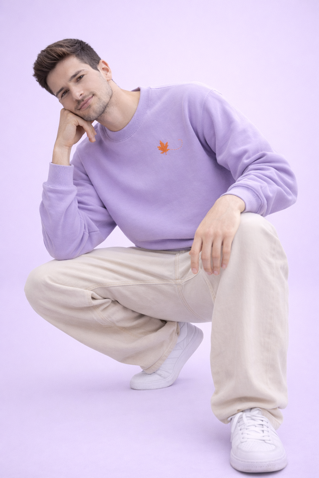 Petal Trace levender sweatshirt
