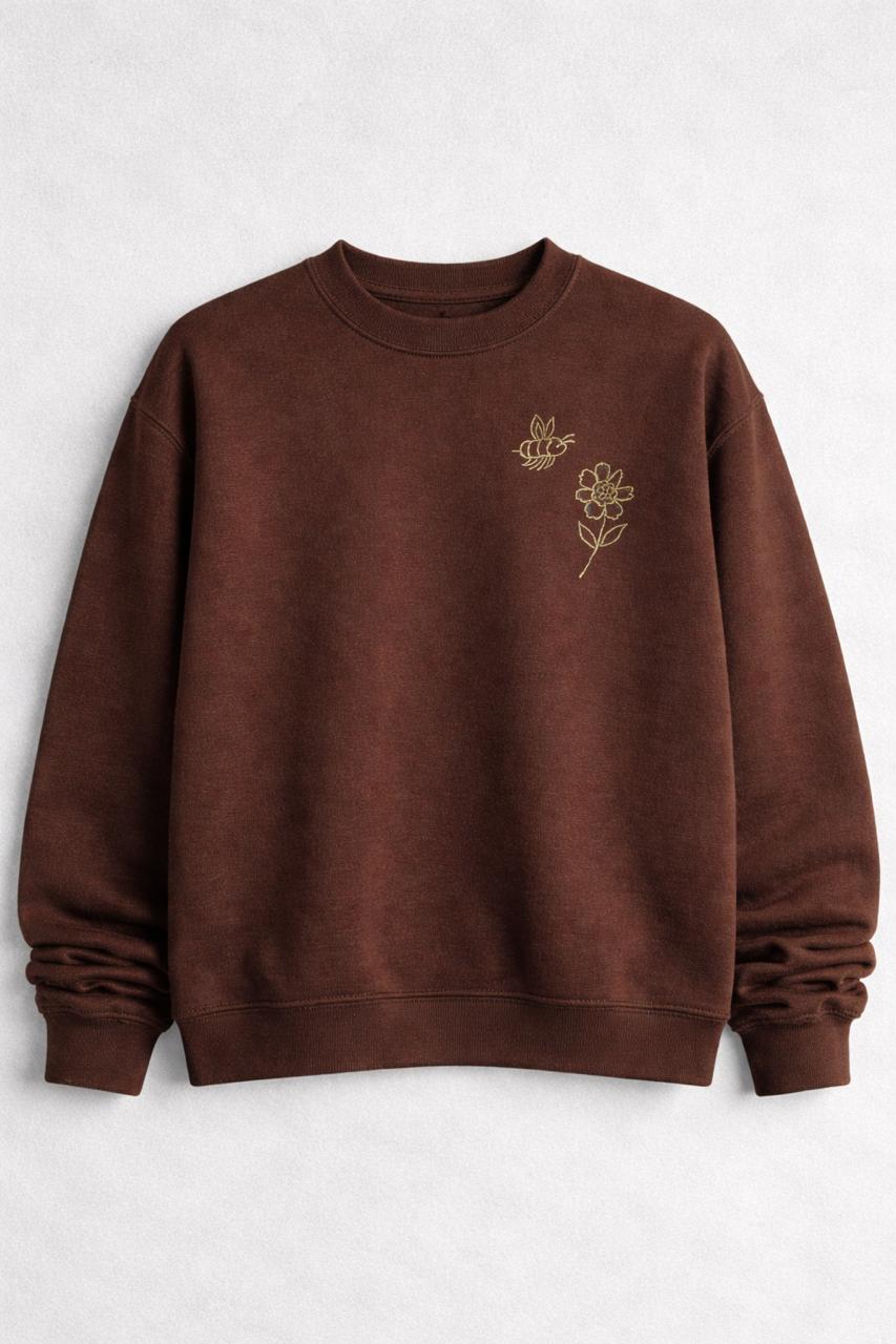 Honey Drift cocoa brown sweatshirt