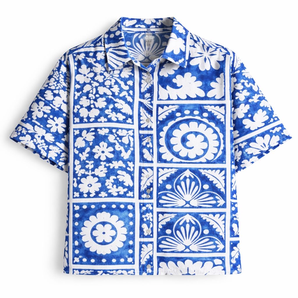 Azure Mosaic Shirt