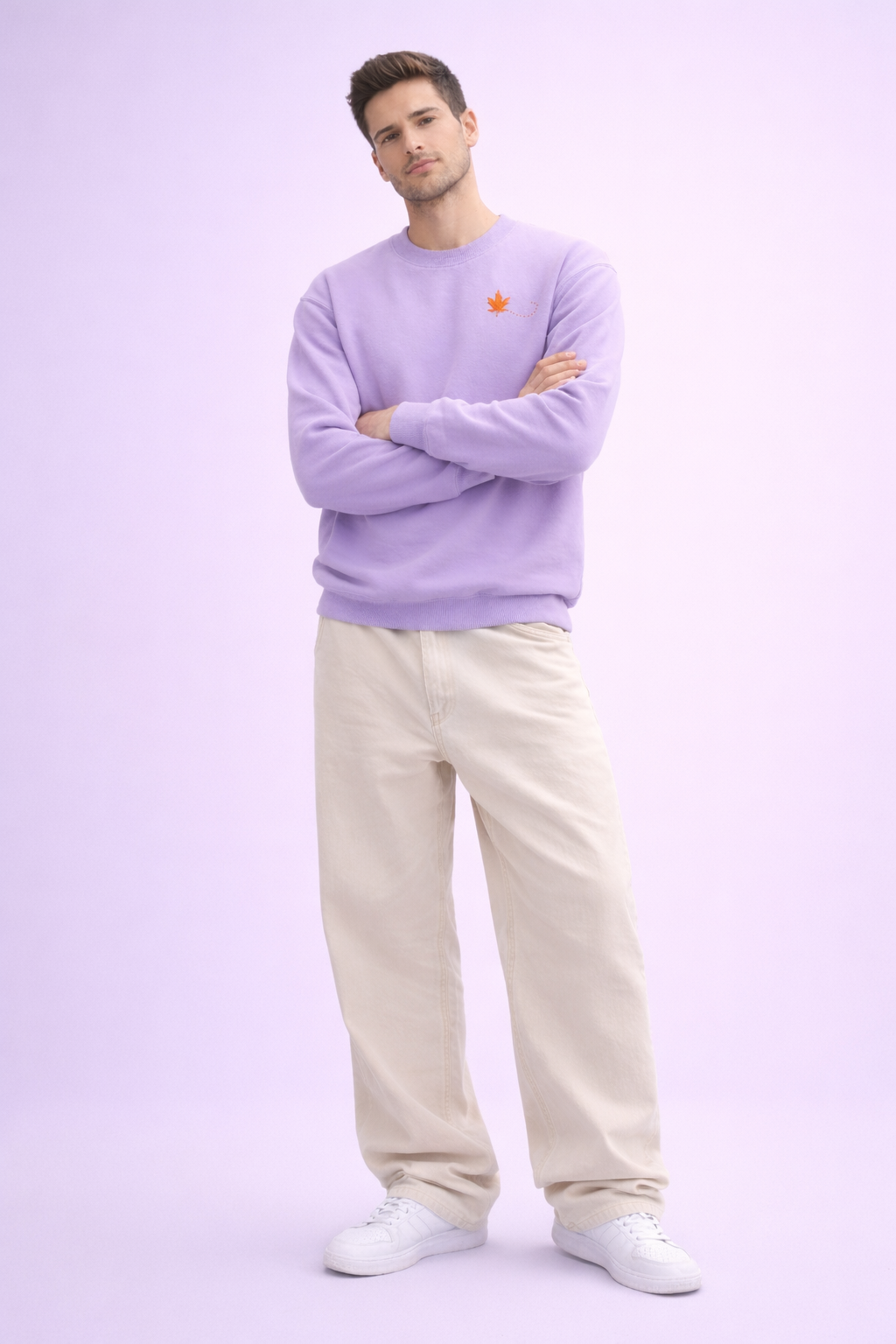 Petal Trace levender sweatshirt