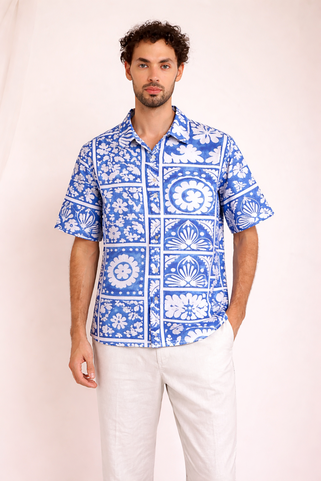 Azure Mosaic Shirt