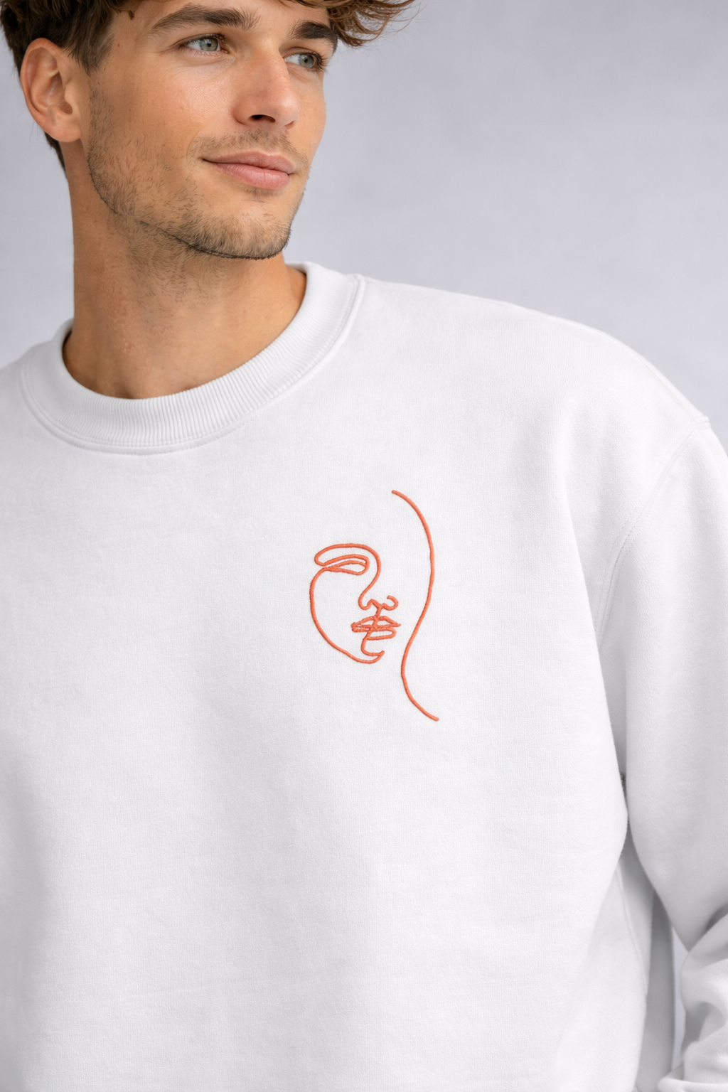 Silent Muse || feminine face line art