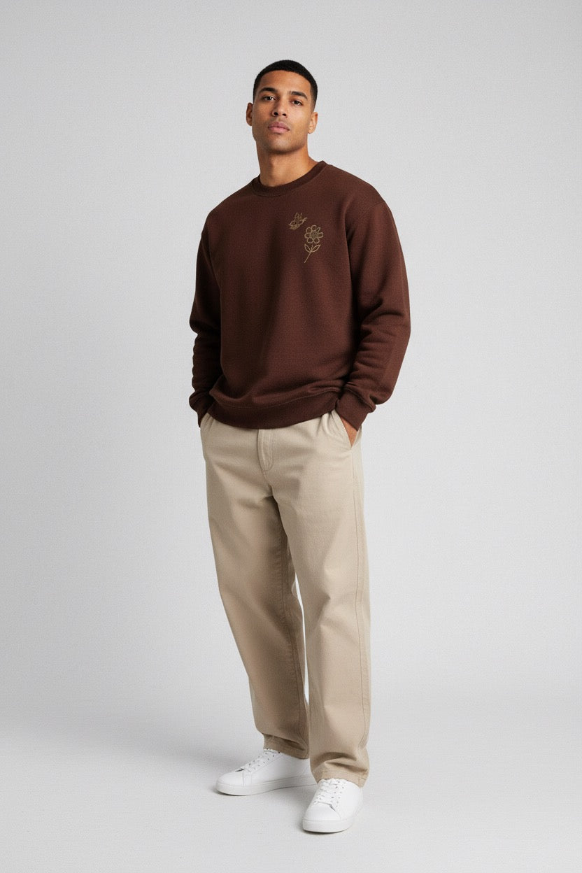 Honey Drift cocoa brown sweatshirt