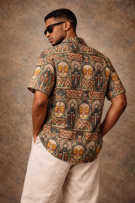 Ethnic Abstract Tribal Shirt
